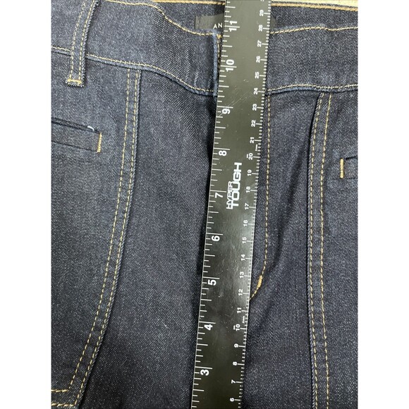 NWOT Ann Taylor Dark Blue Deep Pockets Flare Leg Denim Jeans Size 8 32x33” - Picture 10 of 14